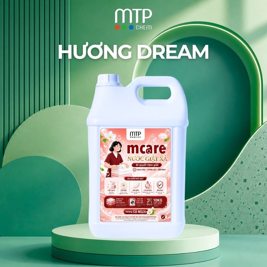 Nước Giặt Xả Mcare Lưu Hương cho nhà nghỉ, khách sạn, giặt là công nghiệp- Hương Dream